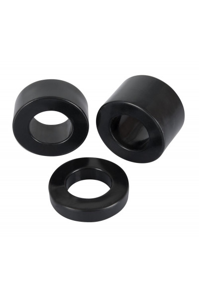 Набор из 3 колец для утяжки мошонки Rebel Ball Stretching Kit Набор из 3 колец для утяжки мошонки Rebel Ball Stretching Kit