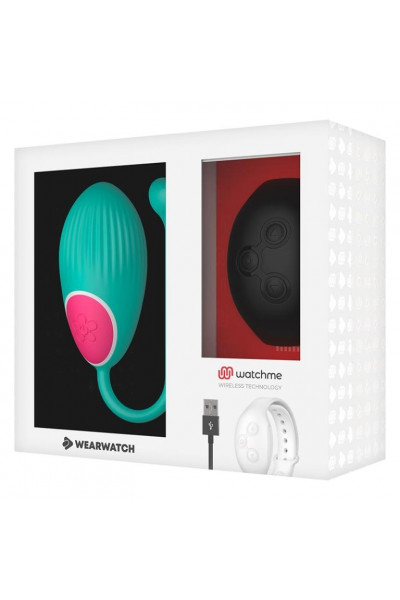 Зеленое виброяйцо с черным пультом-часами Wearwatch Egg Wireless Watchme Зеленое виброяйцо с черным пультом-часами Wearwatch Egg Wireless Watchme