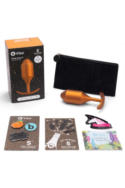 Пробка для ношения цветы бронзы B-vibe Snug Plug 4 - 14 см. Пробка для ношения цветы бронзы B-vibe Snug Plug 4 - 14 см.