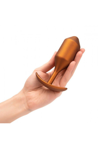 Пробка для ношения цветы бронзы B-vibe Snug Plug 4 - 14 см. Пробка для ношения цветы бронзы B-vibe Snug Plug 4 - 14 см.