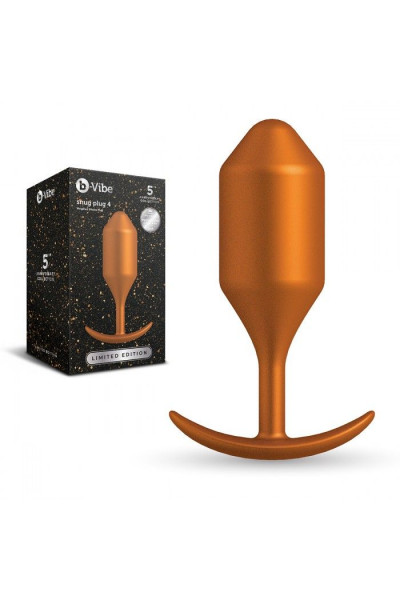 Пробка для ношения цветы бронзы B-vibe Snug Plug 4 - 14 см. Пробка для ношения цветы бронзы B-vibe Snug Plug 4 - 14 см.