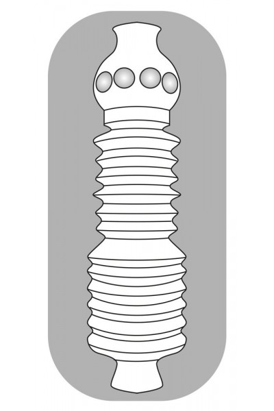 Прозрачный мастурбатор Pocket Masturbator Twister