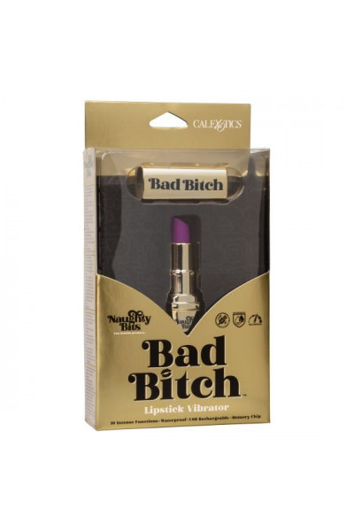 Мини-вибратор в виде тюбика помады Naughty Bits Bad Bitch Lipstick Vibrator Мини-вибратор в виде тюбика помады Naughty Bits Bad Bitch Lipstick Vibrator