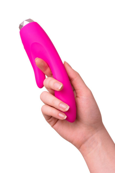 Розовый вибратор с клиторальным стимулятором L EROINA - 18 см. Розовый вибратор с клиторальным стимулятором L EROINA - 18 см.