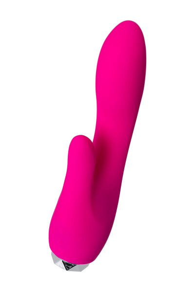 Розовый вибратор с клиторальным стимулятором L EROINA - 18 см. Розовый вибратор с клиторальным стимулятором L EROINA - 18 см.
