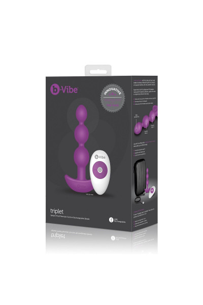 Анальная виброёлочка TRIPLET ANAL BEADS FUCHSIA - 14 см. Анальная виброёлочка TRIPLET ANAL BEADS FUCHSIA - 14 см.