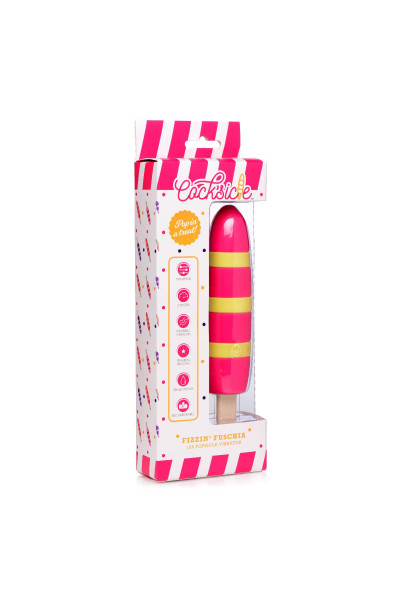 Ярко-розовый вибростимулятор-эскимо 10X Popsicle Vibrator - 21,6 см. Ярко-розовый вибростимулятор-эскимо 10X Popsicle Vibrator - 21,6 см.