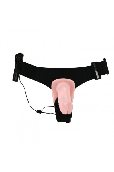 Женский страпон с вибрацией и вагинальной пробкой Ultra Passionate Harness - 18 см. Женский страпон с вибрацией и вагинальной пробкой Ultra Passionate Harness - 18 см.