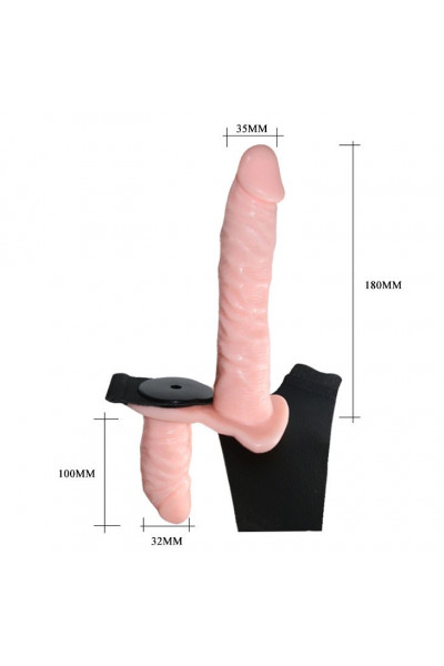 Женский страпон с вибрацией и вагинальной пробкой Ultra Passionate Harness - 18 см. Женский страпон с вибрацией и вагинальной пробкой Ultra Passionate Harness - 18 см.