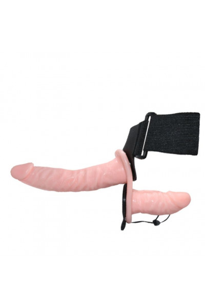 Женский страпон с вибрацией и вагинальной пробкой Ultra Passionate Harness - 18 см. Женский страпон с вибрацией и вагинальной пробкой Ultra Passionate Harness - 18 см.