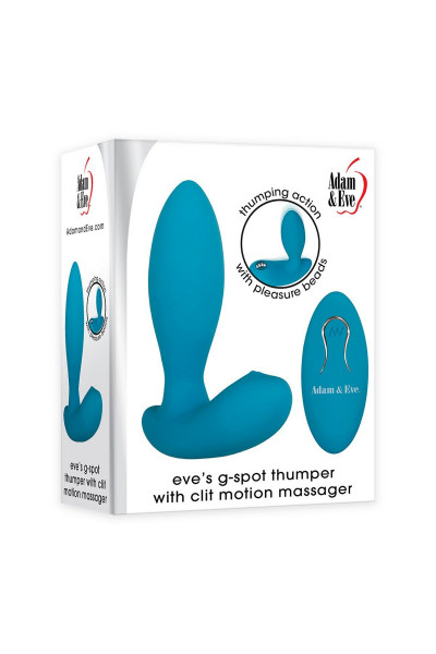 Голубой G-стимулятор с пультом ДУ Eve s G-spot Thumper Голубой G-стимулятор с пультом ДУ Eve s G-spot Thumper