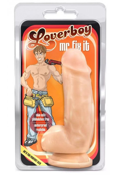 Телесный фаллоимитатор Mr. Fix it - 17,8 см. Телесный фаллоимитатор Mr. Fix it - 17,8 см.