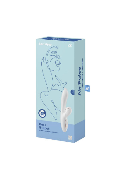 Вибромассажер с вакуумно-волновой клиторальной стимуляцией Satisfyer Pro + G-Spot - 22 см. Вибромассажер с вакуумно-волновой клиторальной стимуляцией Satisfyer Pro + G-Spot - 22 см.