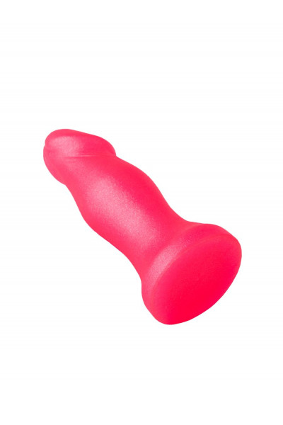 Розовый анальный фаллоимитатор с ограничительным основанием - 14 см. Розовый анальный фаллоимитатор с ограничительным основанием - 14 см.