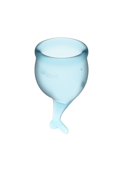 Набор голубых менструальных чаш Feel secure Menstrual Cup Набор голубых менструальных чаш Feel secure Menstrual Cup