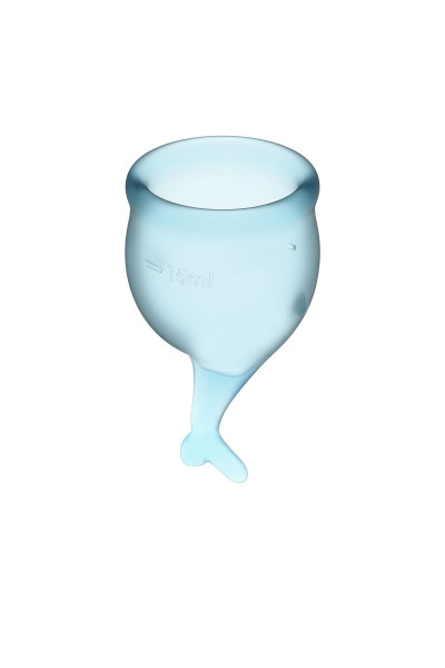 Набор голубых менструальных чаш Feel secure Menstrual Cup Набор голубых менструальных чаш Feel secure Menstrual Cup