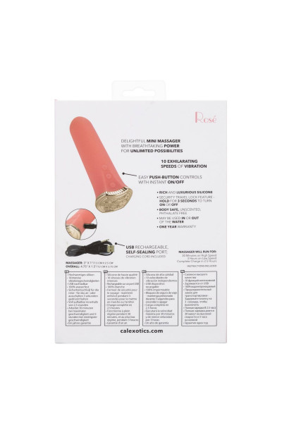 Нежно-розовый мини-вибромассажер Uncorked Rose - 12 см. Нежно-розовый мини-вибромассажер Uncorked Rose - 12 см.
