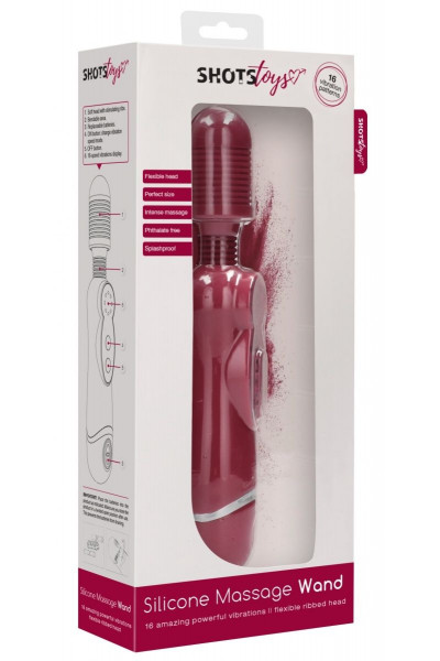 Красный универсальный массажер Silicone Massage Wand - 20 см. Красный универсальный массажер Silicone Massage Wand - 20 см.