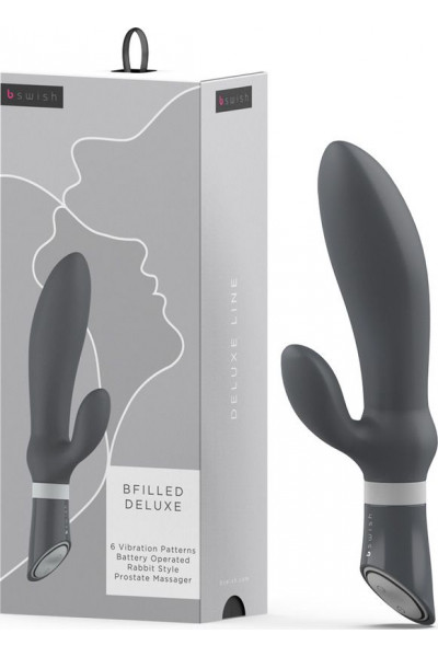 Серый вибромассажер простаты Bfilled Deluxe - 21 см. Серый вибромассажер простаты Bfilled Deluxe - 21 см.