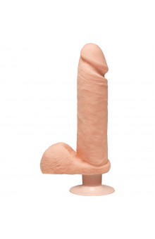 Телесный вибратор-реалистик The D Perfect D Vibrating 8 - 23 см.