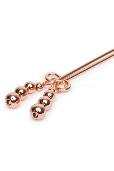 Золотистые зажимы для сосков и клитора All Sensation Nipple and Clitoral Chain Золотистые зажимы для сосков и клитора All Sensation Nipple and Clitoral Chain