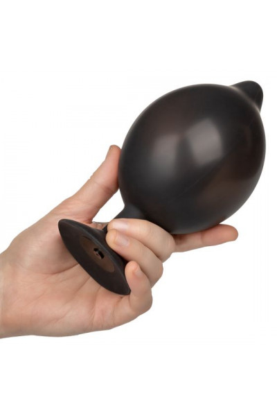 Черная расширяющаяся анальная пробка XL Silicone Inflatable Plug - 16 см. Черная расширяющаяся анальная пробка XL Silicone Inflatable Plug - 16 см.