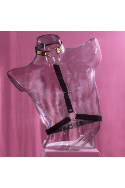 Золотисто-черная портупея Harness cognac Золотисто-черная портупея Harness cognac