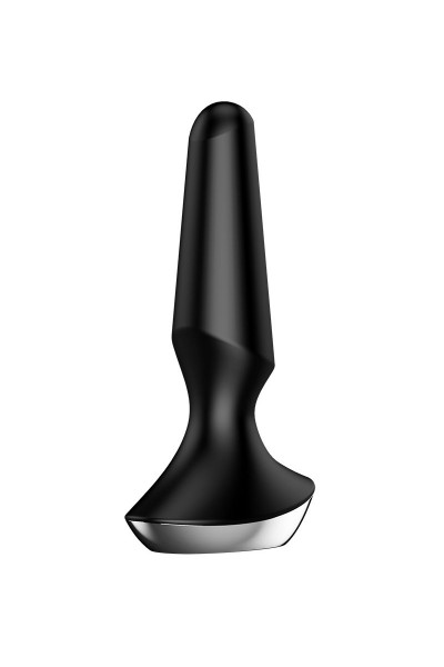Черная анальная пробка с вибрацией Satisfyer Plug-ilicious 2 - 14 см. Черная анальная пробка с вибрацией Satisfyer Plug-ilicious 2 - 14 см.