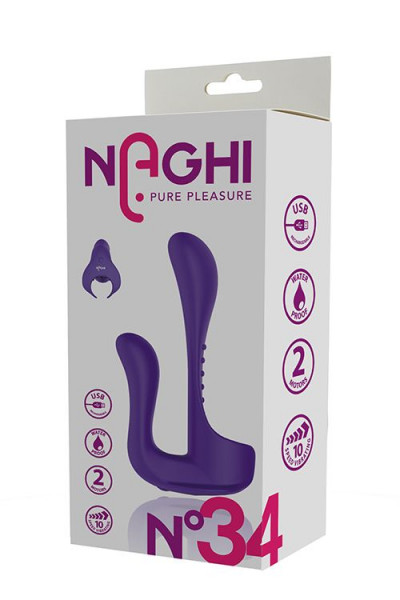 Фиолетовый вибромассажер-насадка N 34 RECHARGEABLE COUPLES VIBE Фиолетовый вибромассажер-насадка N 34 RECHARGEABLE COUPLES VIBE