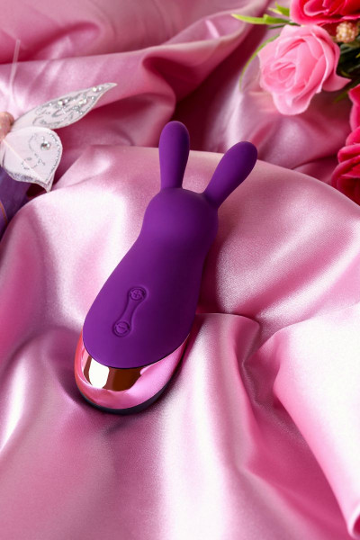 Фиолетовый стимулятор эрогенных зон Eromantica BUNNY - 12,5 см. Фиолетовый стимулятор эрогенных зон Eromantica BUNNY - 12,5 см.