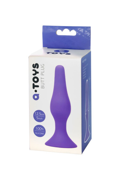 Фиолетовая анальная втулка Toyfa A-toys - 12,5 см. Фиолетовая анальная втулка Toyfa A-toys - 12,5 см.
