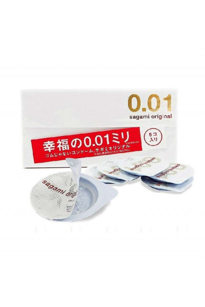 Супер тонкие презервативы Sagami Original 0.01 - 5 шт. Супер тонкие презервативы Sagami Original 0.01 - 5 шт.