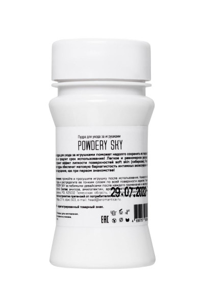 Пудра для ухода за игрушками Powdery Sky с ароматом мяты - 40 гр. Пудра для ухода за игрушками Powdery Sky с ароматом мяты - 40 гр.