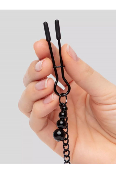 Ошейник с зажимами для сосков Reversible Collar Nipple Clamps Ошейник с зажимами для сосков Reversible Collar Nipple Clamps