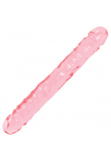 Двухсторонний гелевый фаллоимитатор Crystal Jellies 12 Jr. Double Dong - 30,5 см.