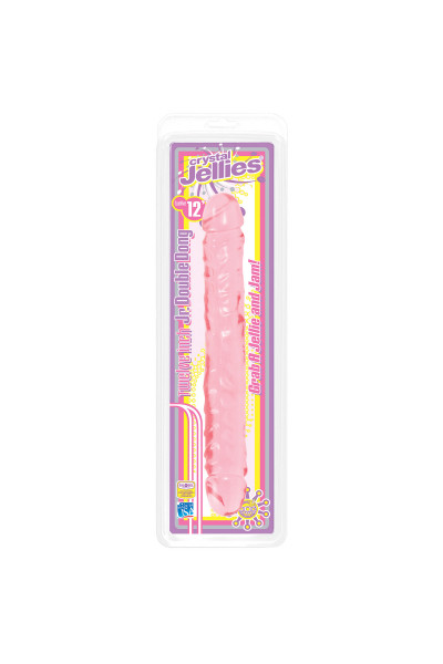 Двухсторонний гелевый фаллоимитатор Crystal Jellies 12 Jr. Double Dong - 30,5 см. Двухсторонний гелевый фаллоимитатор Crystal Jellies 12 Jr. Double Dong - 30,5 см.
