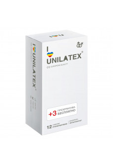 Разноцветные ароматизированные презервативы Unilatex Multifruit - 12 шт. + 3 шт. в подарок