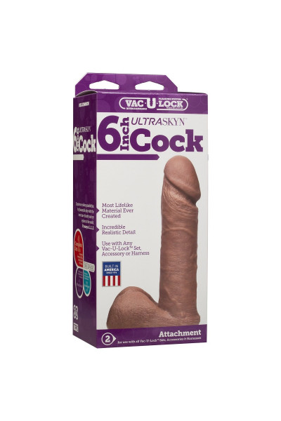 Насадка-мулат для трусиков Vac-U-Lock 6 ULTRASKYN Cock - 17,3 см. Насадка-мулат для трусиков Vac-U-Lock 6 ULTRASKYN Cock - 17,3 см.