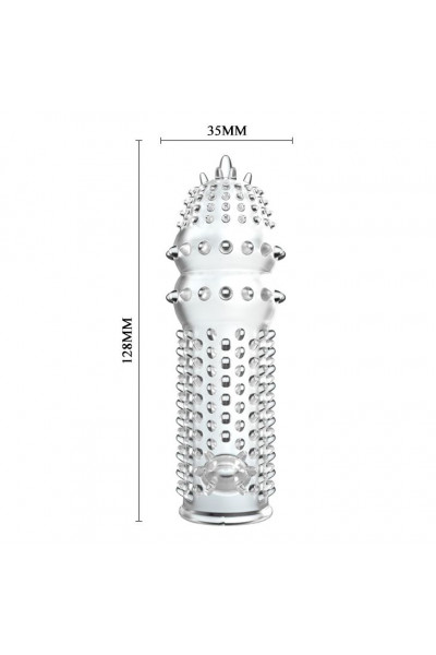 Закрытая прозрачная насадка Crystal sleeve - 12,8 см. Закрытая прозрачная насадка Crystal sleeve - 12,8 см.