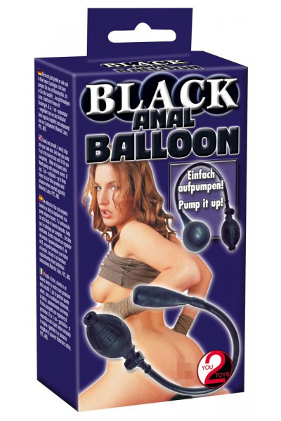 Черный анальный расширитель с грушей Simply Anal Balloon Черный анальный расширитель с грушей Simply Anal Balloon