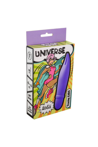 Фиолетовый мини-вибратор Universe Teasing Ears - 12,5 см.