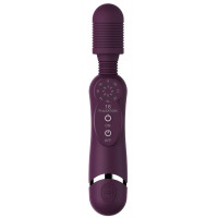 Фиолетовый универсальный массажер Silicone Massage Wand - 20 см.