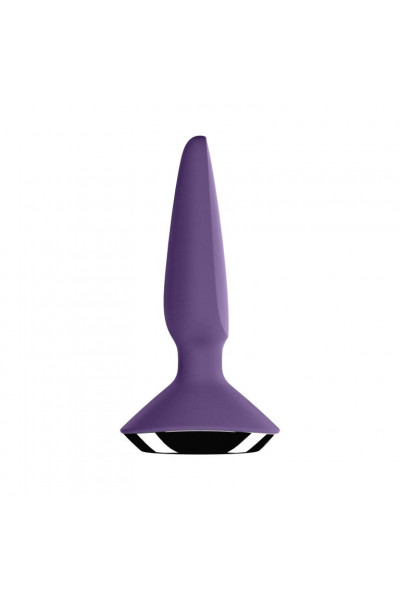 Фиолетовая анальная пробка с вибрацией Satisfyer Plug-ilicious 1 - 13,5 см. Фиолетовая анальная пробка с вибрацией Satisfyer Plug-ilicious 1 - 13,5 см.