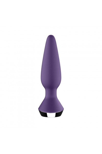 Фиолетовая анальная пробка с вибрацией Satisfyer Plug-ilicious 1 - 13,5 см. Фиолетовая анальная пробка с вибрацией Satisfyer Plug-ilicious 1 - 13,5 см.