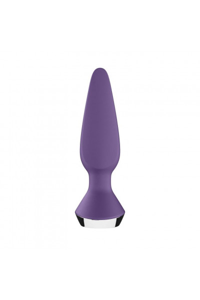 Фиолетовая анальная пробка с вибрацией Satisfyer Plug-ilicious 1 - 13,5 см. Фиолетовая анальная пробка с вибрацией Satisfyer Plug-ilicious 1 - 13,5 см.