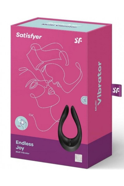 Чёрный многофункциональный стимулятор для пар Satisfyer Endless Joy Чёрный многофункциональный стимулятор для пар Satisfyer Endless Joy