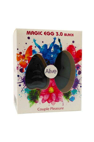 Черное виброяйцо Magic Egg 3.0 с пультом Черное виброяйцо Magic Egg 3.0 с пультом