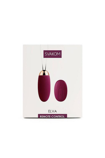 Фиолетовое виброяйцо Elva с пультом ДУ Фиолетовое виброяйцо Elva с пультом ДУ