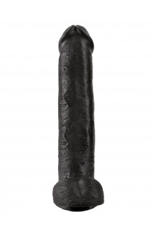 Чёрный фаллоимитатор-гигант 15 Cock with Balls - 40,6 см.