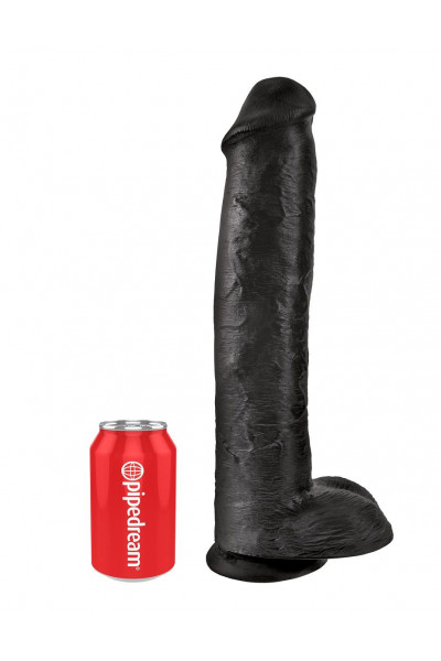 Чёрный фаллоимитатор-гигант 15 Cock with Balls - 40,6 см. Чёрный фаллоимитатор-гигант 15 Cock with Balls - 40,6 см.